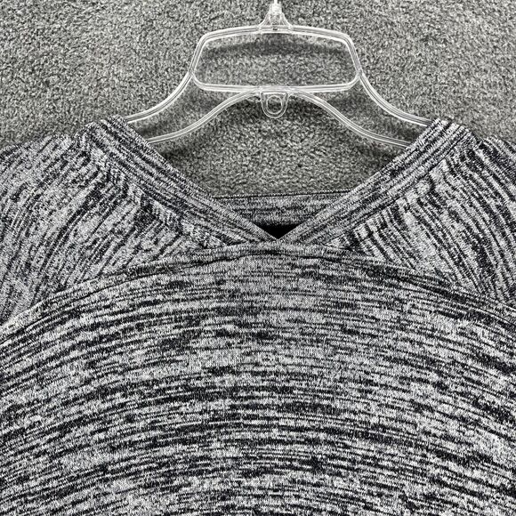 Athleta Cardigan Womens Small Gray Drape Pose Wrap Marled Open Front Knit - Picture 14 of 16